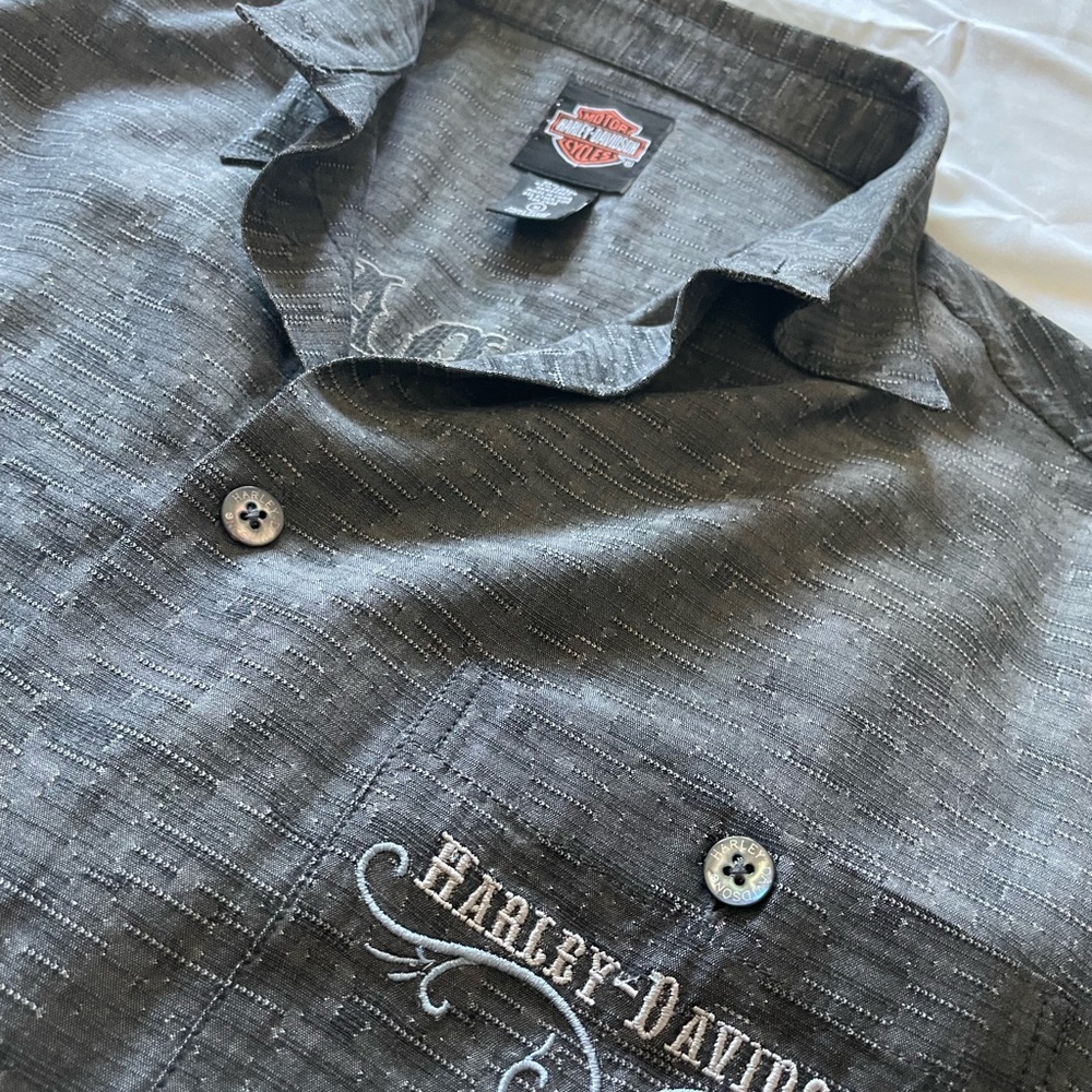 Harley Davidson Button Down Short Sleeve Shirt